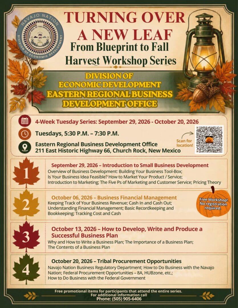 Eastern Regional Business Development Office workshop flyer