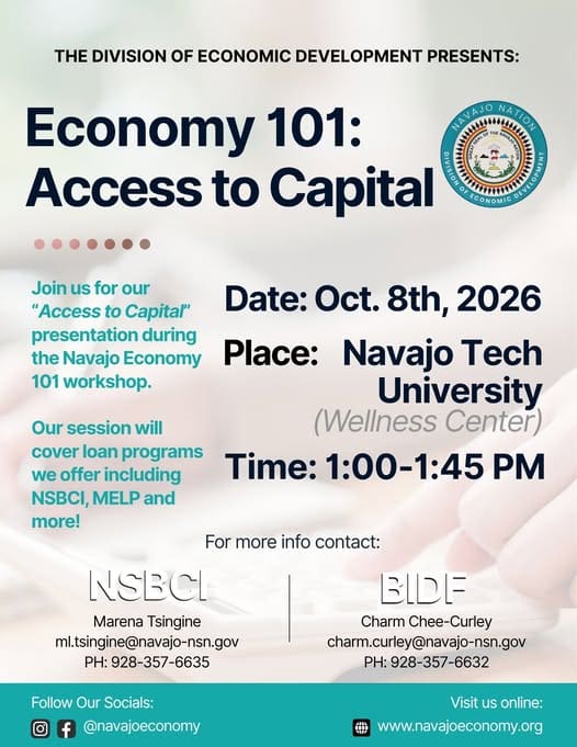 Navajo Economy 101: Access to Capital session