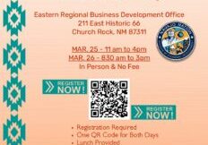 March 24 & @5, 2026 - Navajo Business: Just Start It Boot Camp by WESST, at ERBDO
