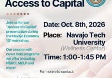 Navajo Economy 101: Access to Capital session